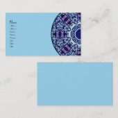 蝶フラクタルの万華鏡のように千変万化するパターン 名刺 (正面/裏面)