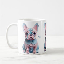 蝶フランスの紙切り絵とブルドッグ