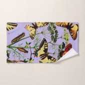 蝶フランスの類 バスタオルセット (ハンドタオル)