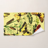 蝶フランスの類 バスタオルセット (ハンドタオル)