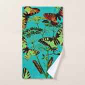 蝶フランスの類 バスタオルセット (ハンドタオル)