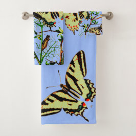 蝶フランスの類 バスタオルセット