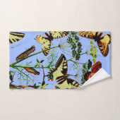 蝶フランスの類 バスタオルセット (ハンドタオル)