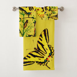 蝶フランスの類 バスタオルセット