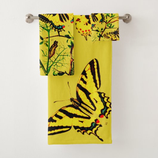 蝶フランスの類 バスタオルセット (インサイチュ)