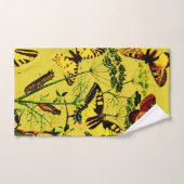 蝶フランスの類 バスタオルセット (ハンドタオル)