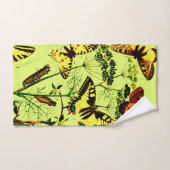 蝶フランスの類 バスタオルセット (ハンドタオル)