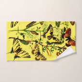 蝶フランスの類 バスタオルセット (ハンドタオル)