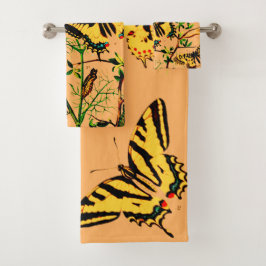 蝶フランスの類 バスタオルセット