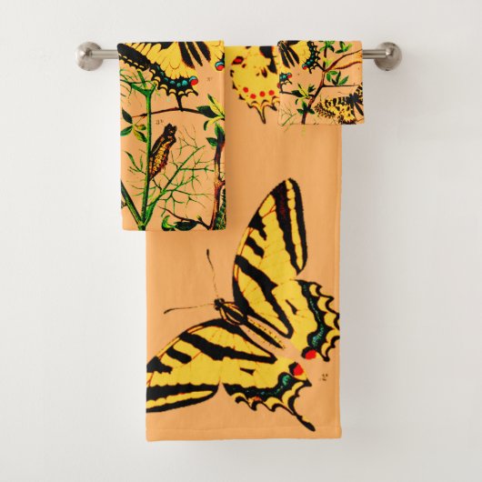 蝶フランスの類 バスタオルセット (インサイチュ)