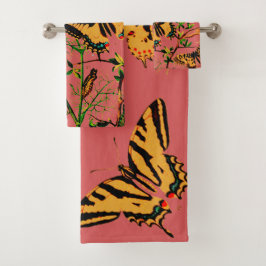 蝶フランスの類 バスタオルセット