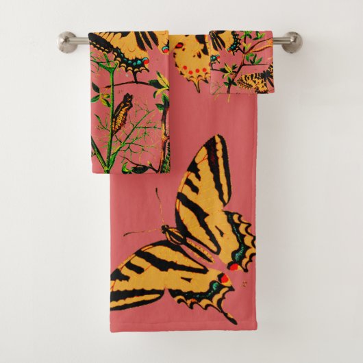 蝶フランスの類 バスタオルセット (インサイチュ)