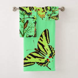 蝶フランスの類 バスタオルセット