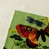 蝶フランスの類 ビーチタオル (インサイチュ)