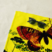 蝶フランスの類 ビーチタオル (インサイチュ)