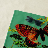 蝶フランスの類 ビーチタオル (インサイチュ)