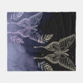 蝶フリースブランケット フリースブランケット (正面(横))