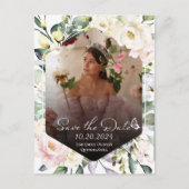 蝶フローラキンセアニェラ写真保存日 ポストカード (正面)