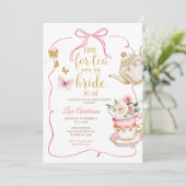 蝶フローラブライダルシャワーティーパーティー 招待状 (スタンド正面)