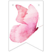 蝶フローラブライダルシャワー バンティングフラッグ (第2の旗)