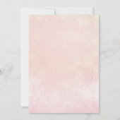 蝶フローラプリンセス写真4th誕生日 招待状 (裏面)