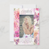 蝶フローラ写真悔やみや弔慰葬儀記念館 サンキューカード (裏面)