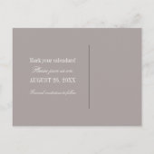 蝶フローラ日付はがきを保存する、黄色 案内ポストカード (裏面)