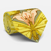 蝶フローラ植物学カラフル ネクタイ (ロール)