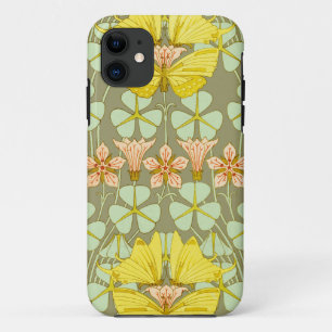 蝶フローラ植物学カラフル iPhone 11 ケース