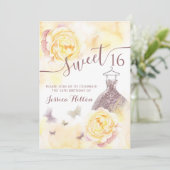 蝶フローラ牡丹sweet sixteen招待 招待状 (スタンド正面)