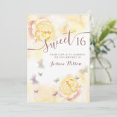 蝶フローラ牡丹sweet sixteen招待 招待状 (スタンド正面)