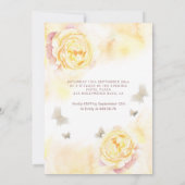 蝶フローラ牡丹sweet sixteen招待 招待状 (裏面)