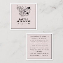 蝶フローラ目タトゥーアフターケアの指示