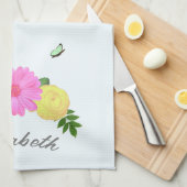 蝶フローラ キッチンタオル (四つ折り)