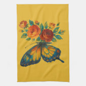 蝶フローラ キッチンタオル (縦)