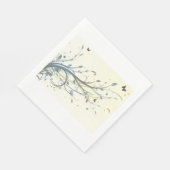 蝶フローラ スタンダードランチョンナプキン (角)