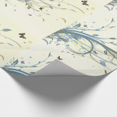 蝶フローラ ラッピングペーパー