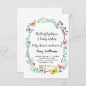 蝶フローラ 招待状 (正面/裏面)