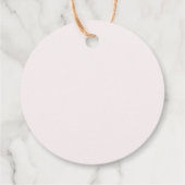 蝶ブライダルシャワーフローラメッセージカード フェイバータグ (裏面)