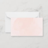 蝶ブライダルシャワー名札 ノートカード (裏面)