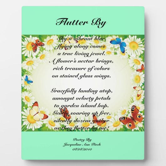 蝶プラーク フォトプラーク (正面)