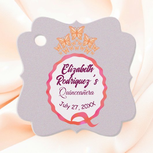 蝶プリンセスティアラクラウンスクイグルカンス フェイバータグ