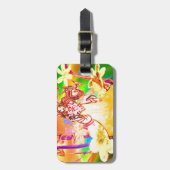 蝶プリンセス ラゲッジタグ (正面縦)