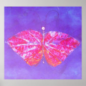 蝶プリント ポスター (正面)