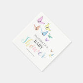 蝶ベビーシャワーパーティー スタンダードカクテルナプキン (角)