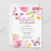 蝶ベビーシャワー招待状 招待状 (正面)