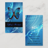 蝶ホリスティック蝶ヨガファッション美しいサロンスパ 名刺 (正面/裏面)