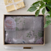 蝶ホワイトキティキャットフローラデコパージュ 薄葉紙 (ギフト)