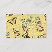 蝶ボタニカルヴィンテージシノワセリ 名刺 (裏面)