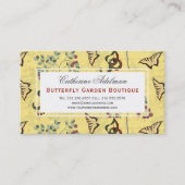 蝶ボタニカルヴィンテージシノワセリ 名刺 (正面)